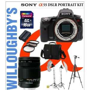  Sony SLT A55 16.2 MP Digital SLR Camera Body + Sony DT 