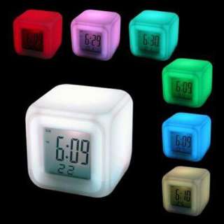 LED Color Change Digital Alarm Thermometer Clock New  