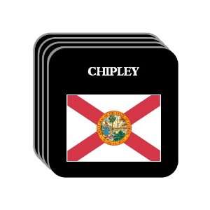 US State Flag   CHIPLEY, Florida (FL) Set of 4 Mini Mousepad Coasters