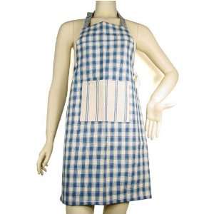   blue stripe accent CHILD size French country apron