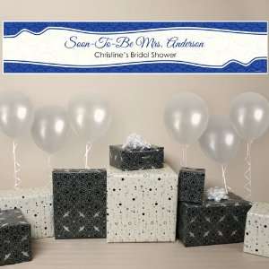  Something Blue   Personalized Bridal Shower Banner Toys 