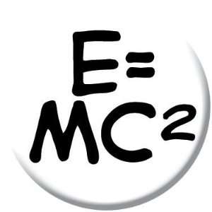  Albert Einstein E Equals MC2 Button 81329 Toys & Games