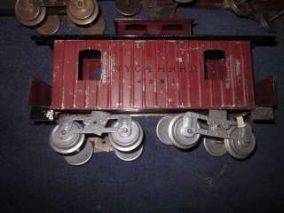 EARLY LIONEL 10 SERIES STANDARD GAUGE FREIGHT CARS  
