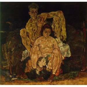  FRAMED oil paintings   Egon Schiele   24 x 24 inches   the 