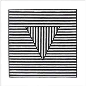  Triangle, c.1980 by Sol Lewitt, 40x40
