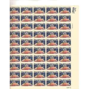 Viking Mission to Mars Full Sheet of 50 X 15 Cent Us Postage Stamps 