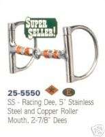 New Western dee snaffle copper roller 5 bit tack  