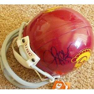  Junior Seau autographed USC Trojans mini helmet 