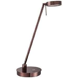    George Kovacs Chocolate Chrome Dome LED Desk Lamp