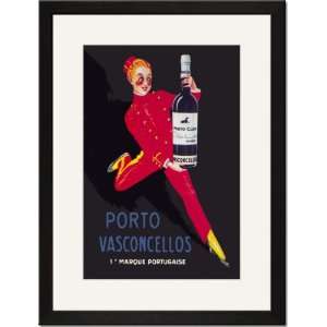  Black Framed/Matted Print 17x23, Porto Vasconcellos