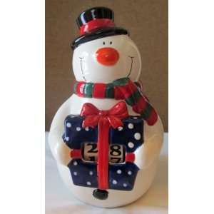  Ceramic Advent Snowman Figurine
