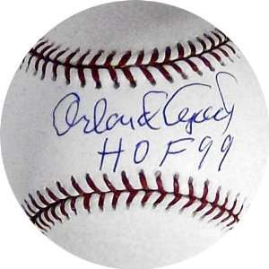  Orlando Cepeda Autographed Rawlings MLB Baseball with HOF 