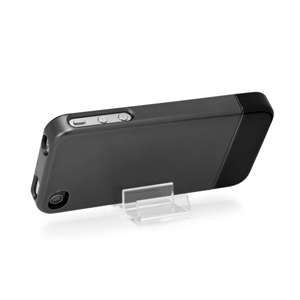 Incase Slider Case iPhone 4 4s w/ Stand Monochrome Soft Touch Black 
