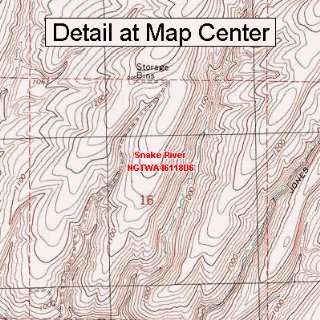 USGS Topographic Quadrangle Map   Snake River, Washington (Folded 