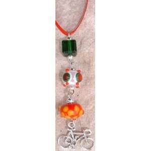  Road Bike with Beads Christmas Ornament