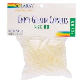 Solaray   Empty Gel Caps 00, 100 capsules by Solaray