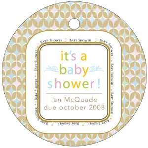   Shower Design Circle Shaped Personalized Thank You T (Set of 60) Baby