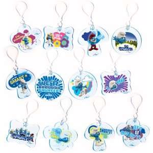  Smurfs Backpack Clips   set of 12 