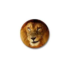  Mini Button Male Lion Smirk 