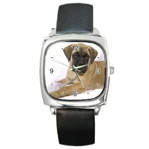  bullmastiff Puppy Dog 4 Square Metal Watch FF0679 