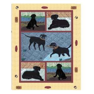   Black Labrador small rectangular area rugs 33x52