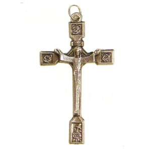  Small Crucifix   Risen Christ   Pendant   1 and 3/4in 