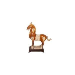  Town Food Service 28264   Horse Statue, Brown And White 