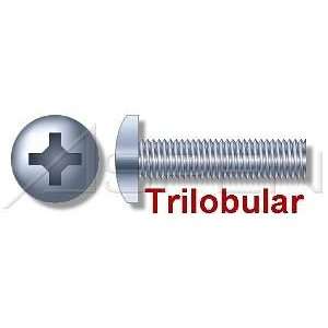 000pcs per box) Trilobular Thread Rolling Screws Pan Head Zinc #12 