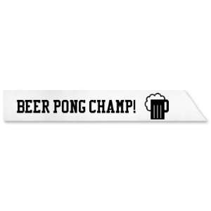  Pong Champ Sash Custom Adult Satin Party Sash Everything 