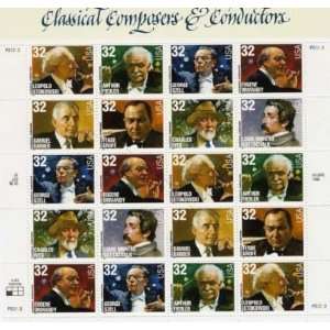 Classical Composers 20 x 32 Cent U.S. Postage Stamps 19