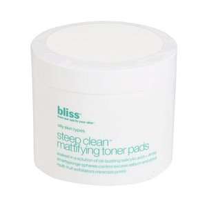  Bliss Steep Clean Pore Mattifying Toner Pads Bath and Body 
