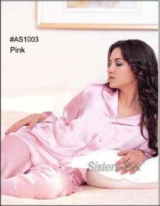 19M/M Pure Silk pajamas Set/Sleepwear ~XL/XXL●#AS1003  