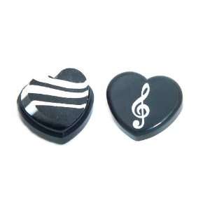  Black Heart Clef Eraser Box