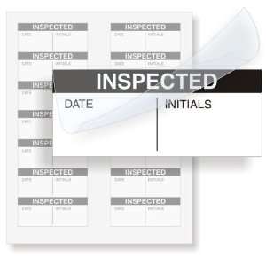  Inspected By Self Laminating, 1.5 x 0.625 Office 