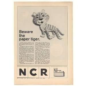   NCR Fortran IV Computer Software Paper Tiger Print Ad