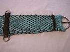 MOHAIR (#2) TURQUOISE W/CHOCOLATE BROWN WEAVE CINCH 33