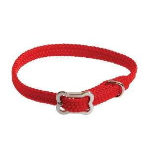   Bone Shaped Buckle   Red   3/8 (12 neck)