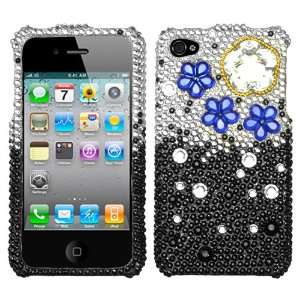 Cloudy Night Diamante Phone Protector Cover for Apple iPhone 4 (AT&T 