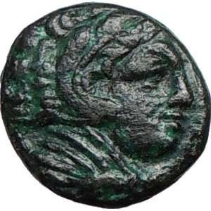   336BC Authentic Ancient Greek Coin HERCULES CLUB BOW 