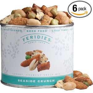 Feridies Seaside Crunch Snack Mix   Classic, 8 Ounce (Pack of 6 