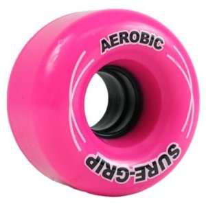  Sure grip Aerobic 62mm roller skate wheels   w/ Graphic 