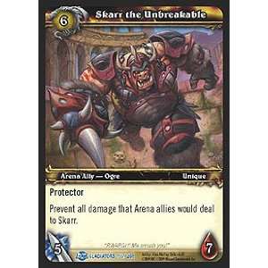   of Gladiators Single Card Skarr the Unbreakable #155  Toys & Games