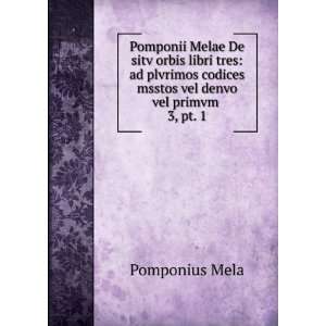  Pomponii Melae De sitv orbis libri tres ad plvrimos 