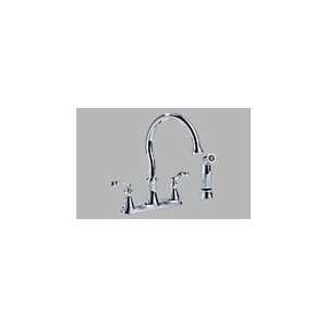  Delta Vessona Two Handle Kitchen Faucet With Spray 