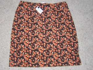 ANN TAYLOR LOFT Cotton Skirt Floral Womens Sz. 8 NWT  