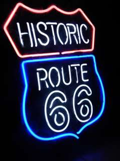 HISTORIC ROUTE 66 BEER BAR NEON LIGHT SIGN me359  