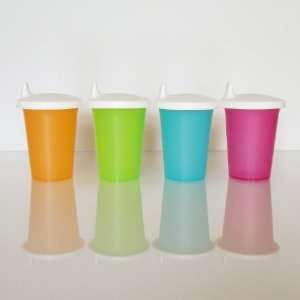 Tupperware Bell Tumbler Sippy Cups with Seals Set of 4  