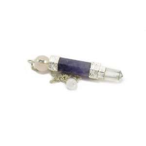  Amethyst Healing Stick Pendulum With Crystal Quartz and 