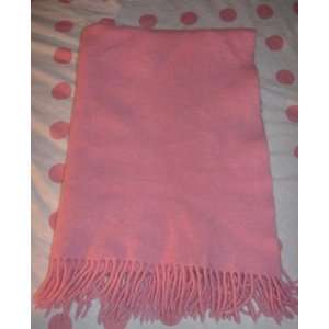  Amy Coe Pink Flannel Fringe Blanket Lovey