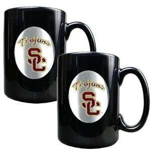 USC Trojans NCAA 2pc Coffee Mug Set